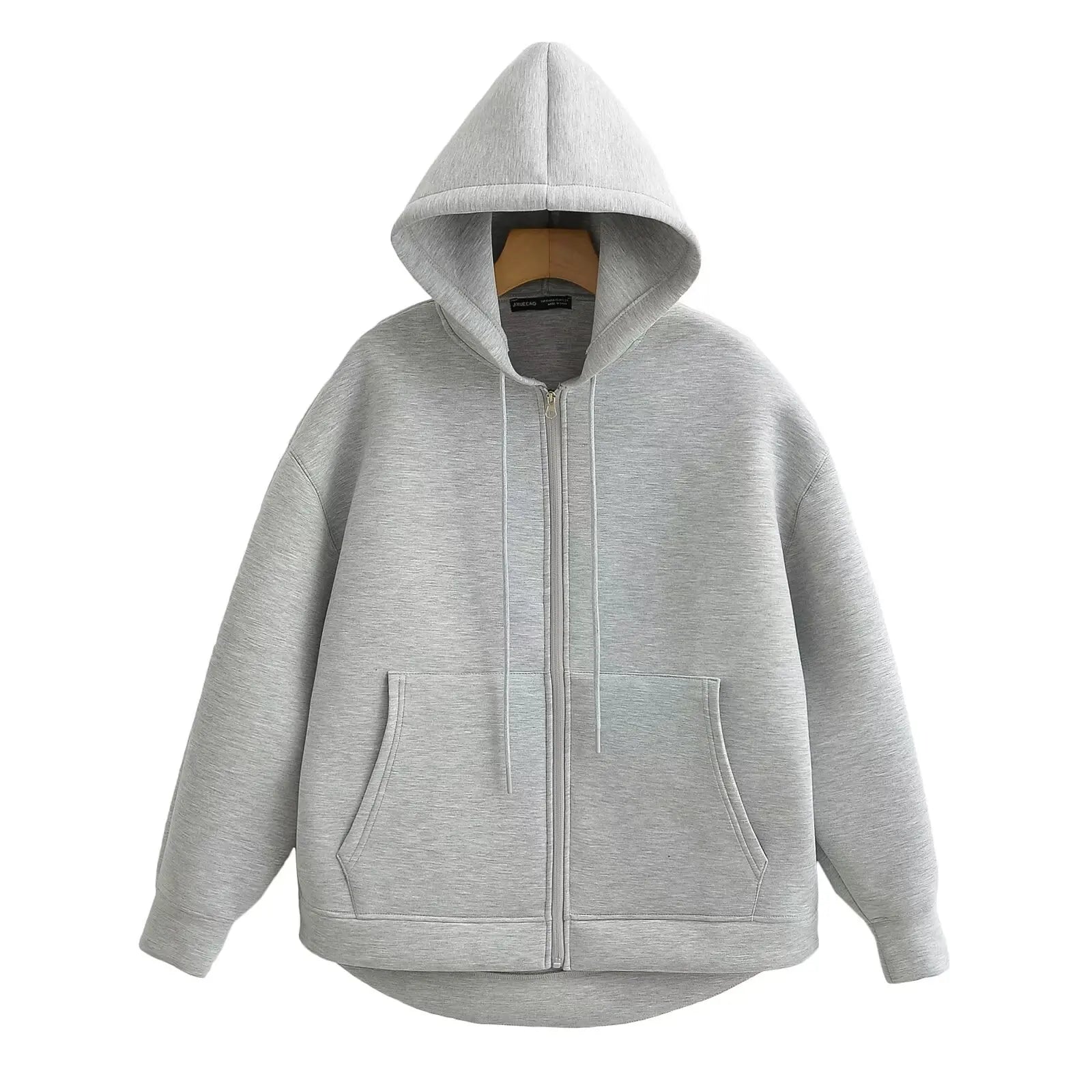 Sudadera Cremallera Gris