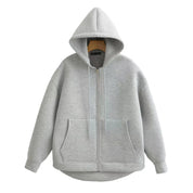 Sudadera Cremallera Gris