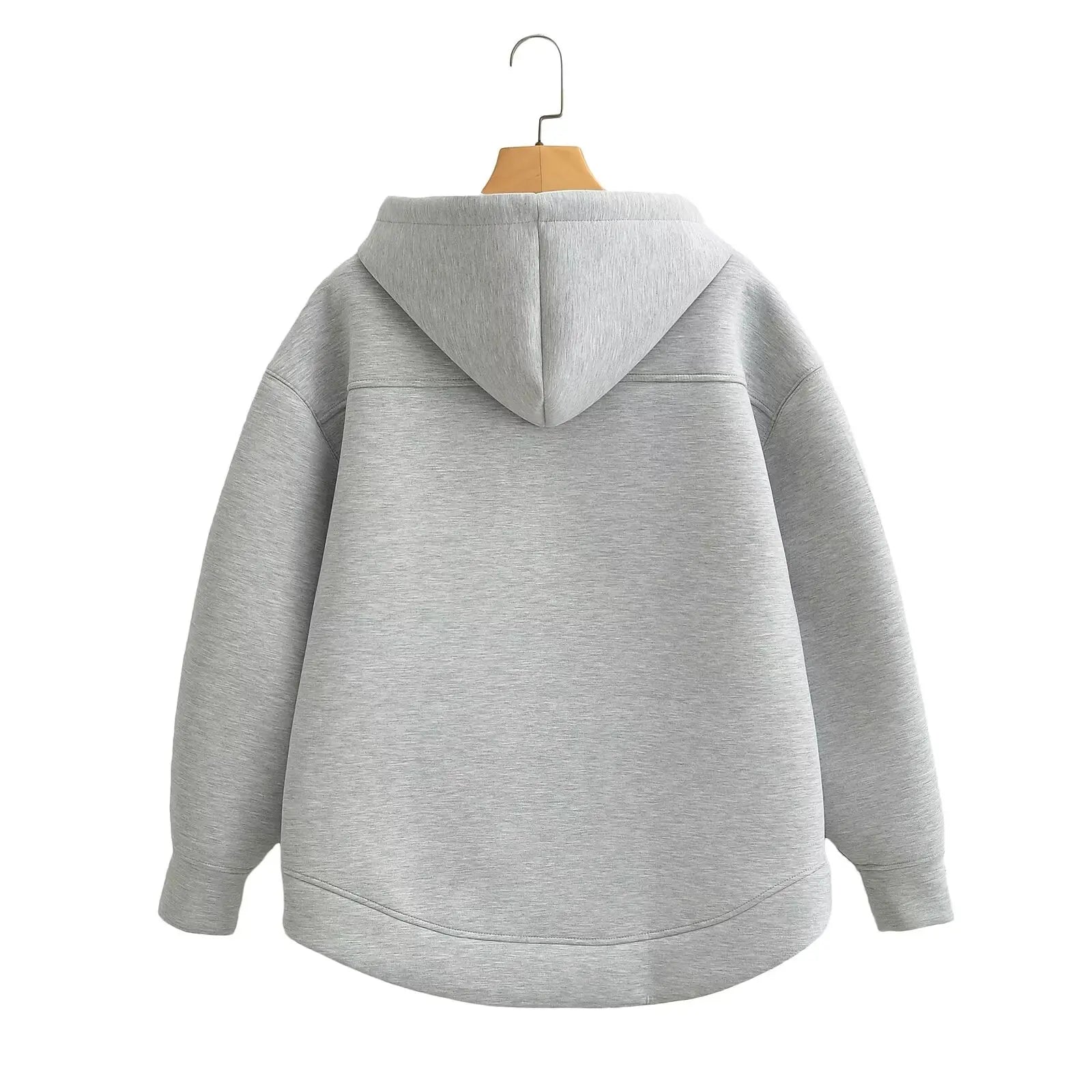 Sudadera Cremallera Gris