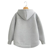 Sudadera Cremallera Gris