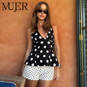 Top Halter Lunares