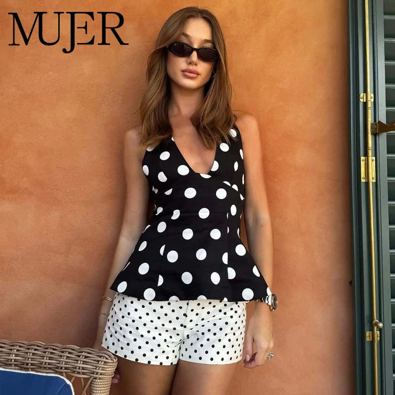 Top Halter Lunares