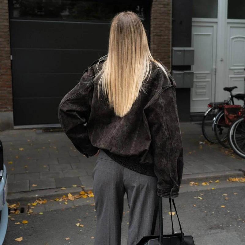 Chaqueta Bomber Ante