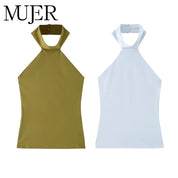 Top Corto Halter Sexy Playa