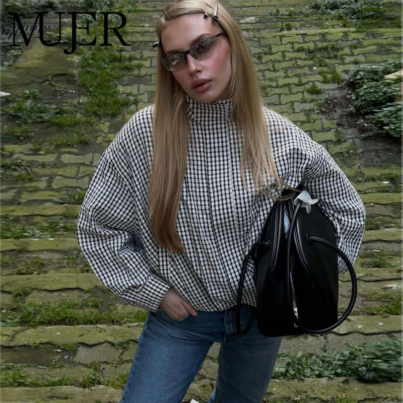 Chaqueta Bomber Cuadros
