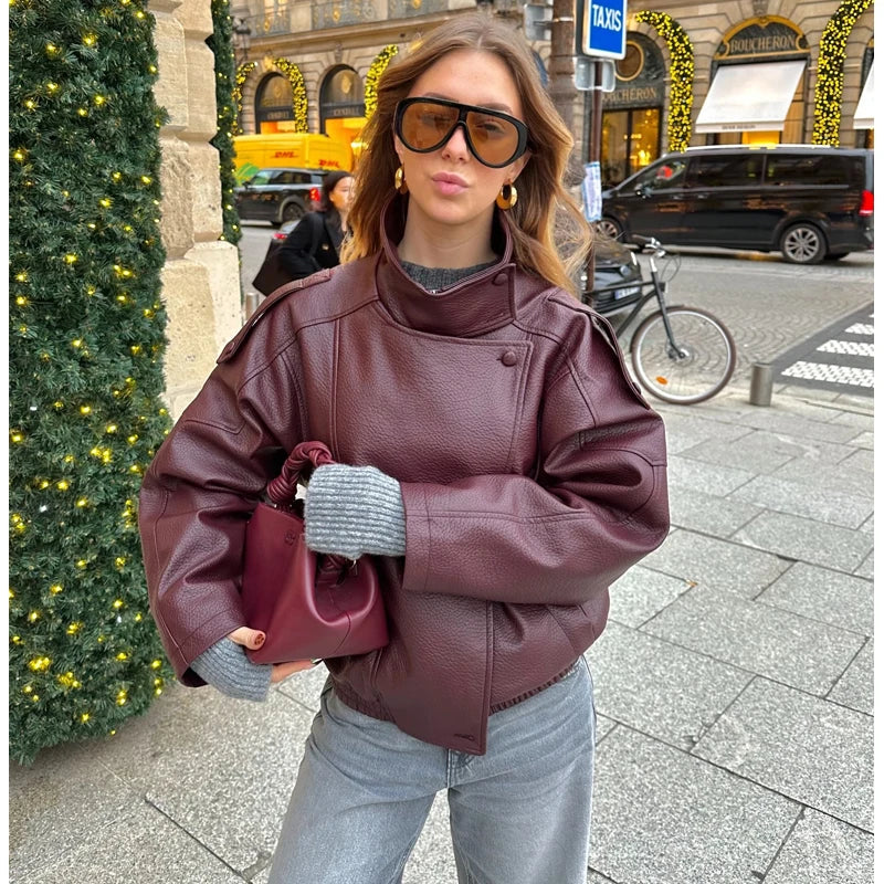 Chaqueta Cuero Sintetico