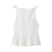 Top Lazo Blanco