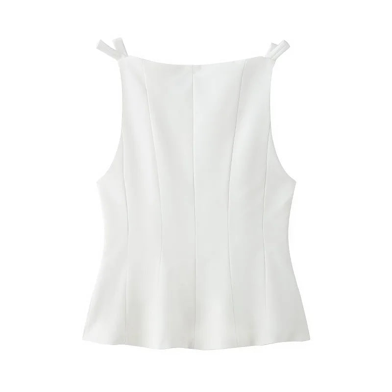 Top Lazo Blanco