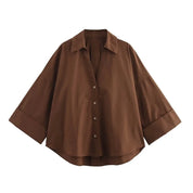 Camisa Oversize Azul