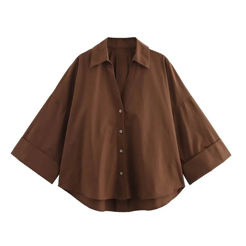 Camisa Oversize Azul