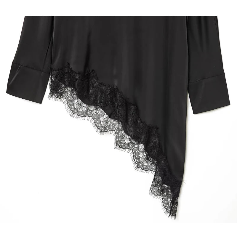 Blusa asimétrica para mujer
