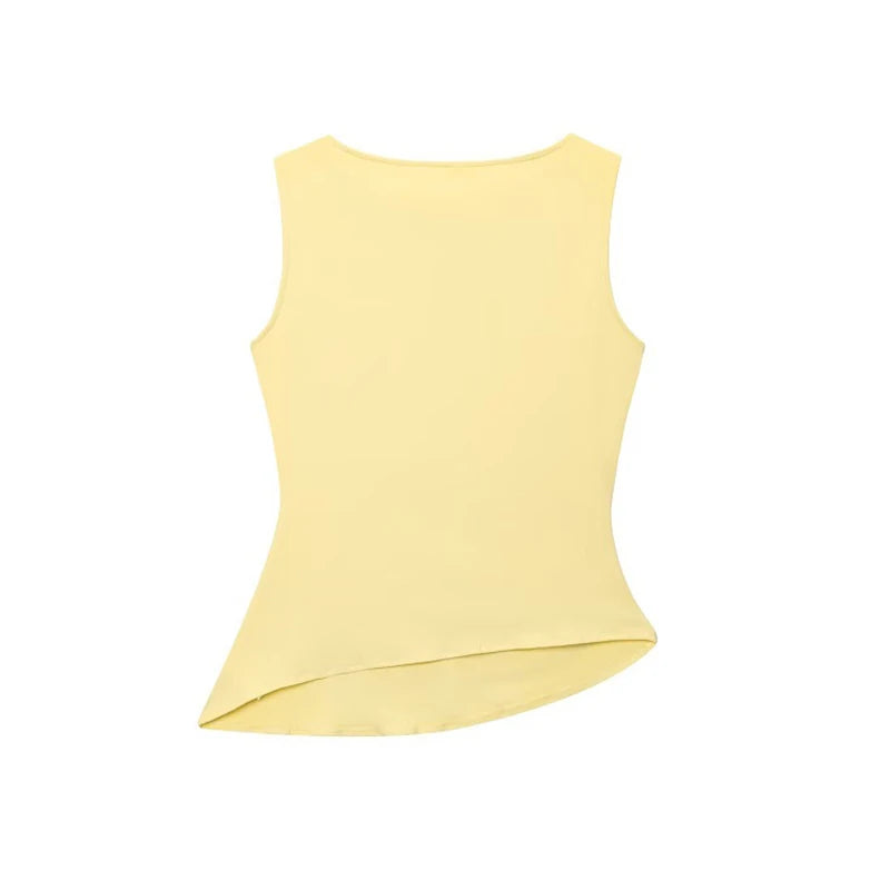 Top Fruncido Amarillo