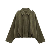 Chaqueta Bomber Gamuza