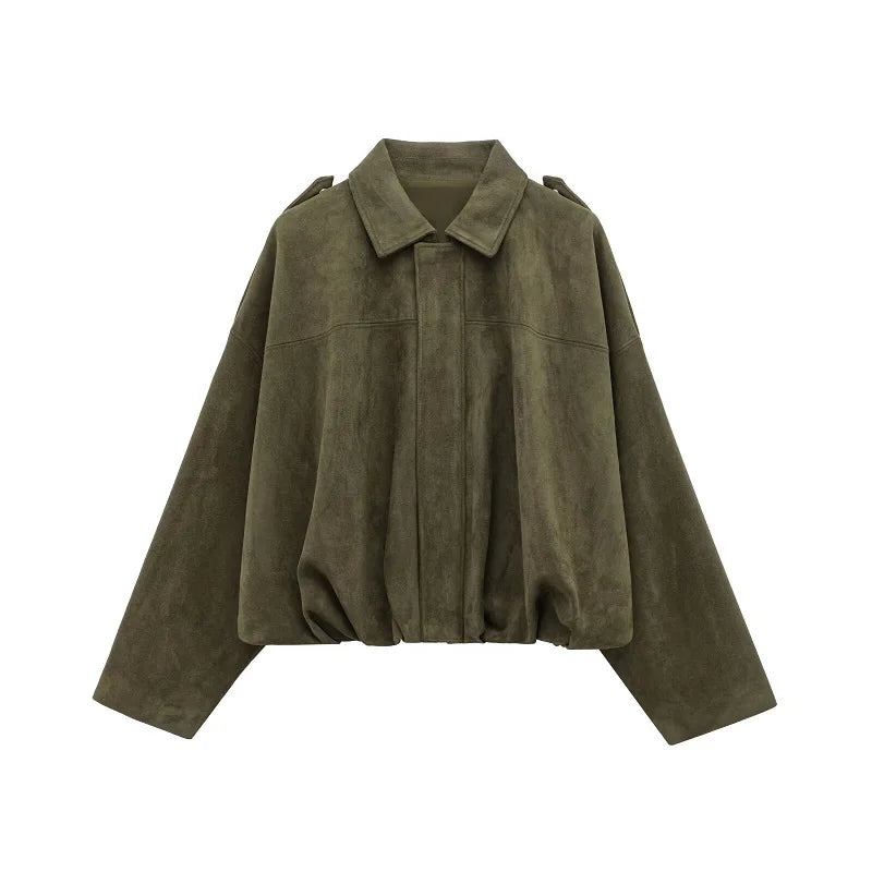 Chaqueta Bomber Gamuza