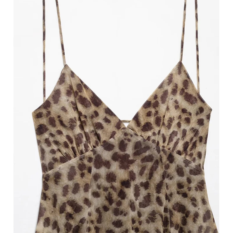 Vestido Tul Leopardo