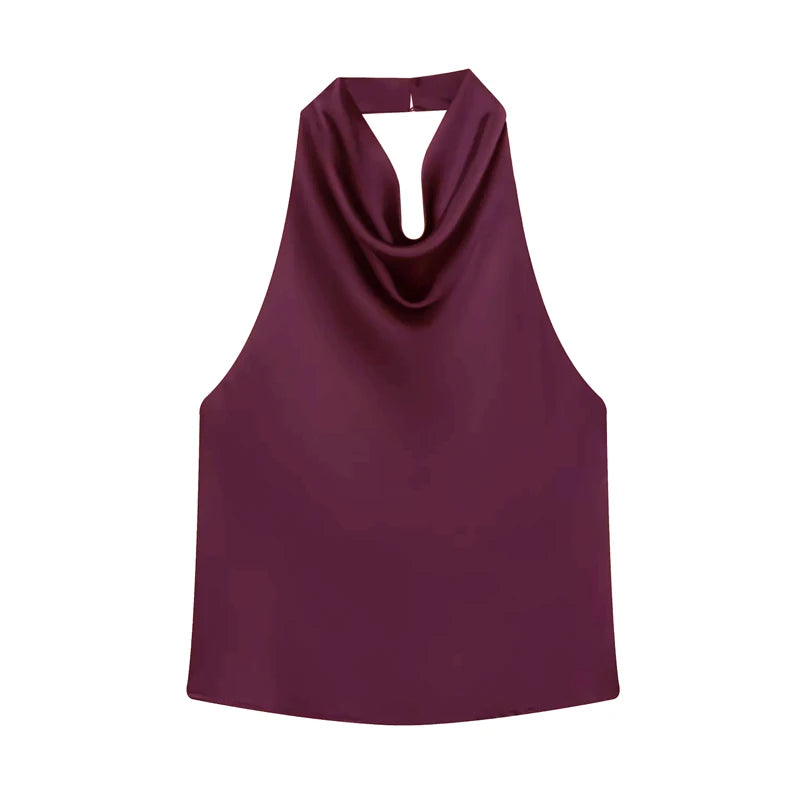 Top Halter Saten