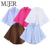 Camisa Oversize Azul