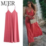 Vestido Slip Largo Rojo
