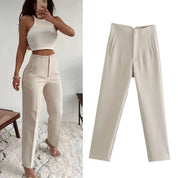 Pantalon Oficina Cintura Alta
