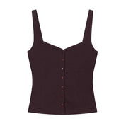 Conjunto Top Corto con Botones y pantalones