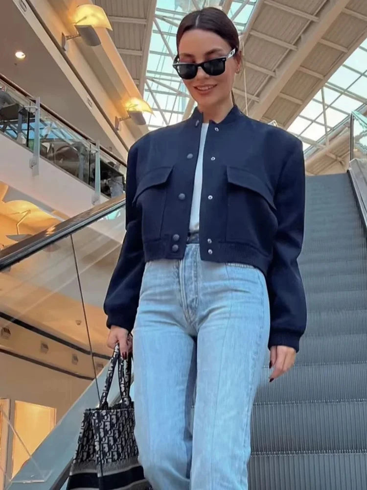 Chaqueta Bomber Blanca