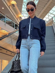 Chaqueta Bomber Blanca