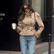Gabardina Corta Impermeable