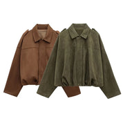 Chaqueta Bomber Gamuza
