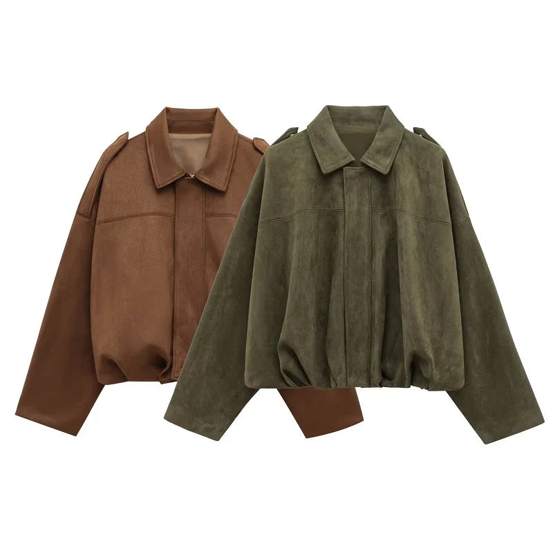Chaqueta Bomber Gamuza