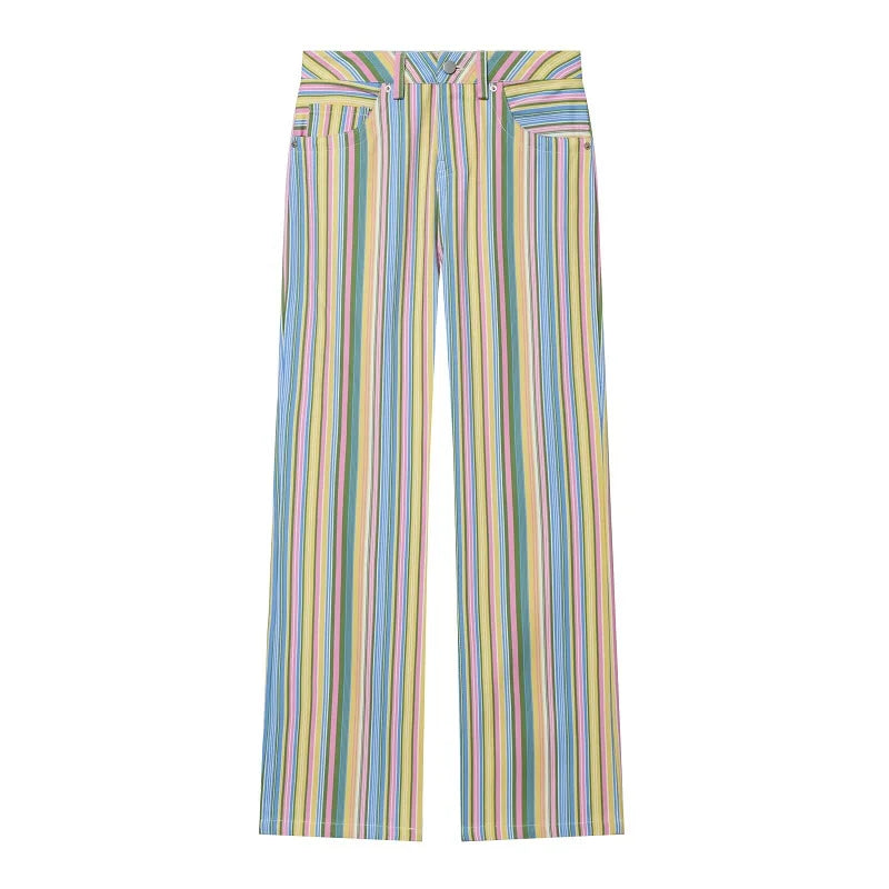 Pantalones Vaqueros a Rayas