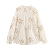 Blusas bordadas con flores