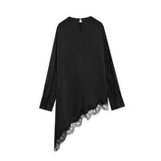 Blusa asimétrica para mujer