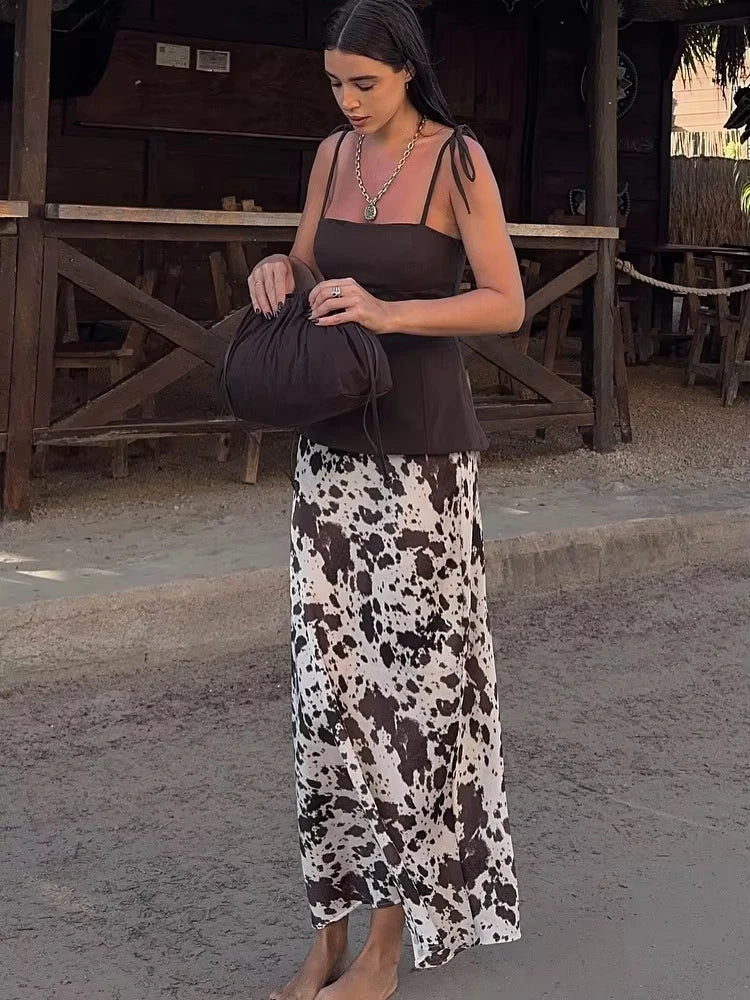 Falda Larga Estampada