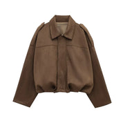 Chaqueta Bomber Gamuza