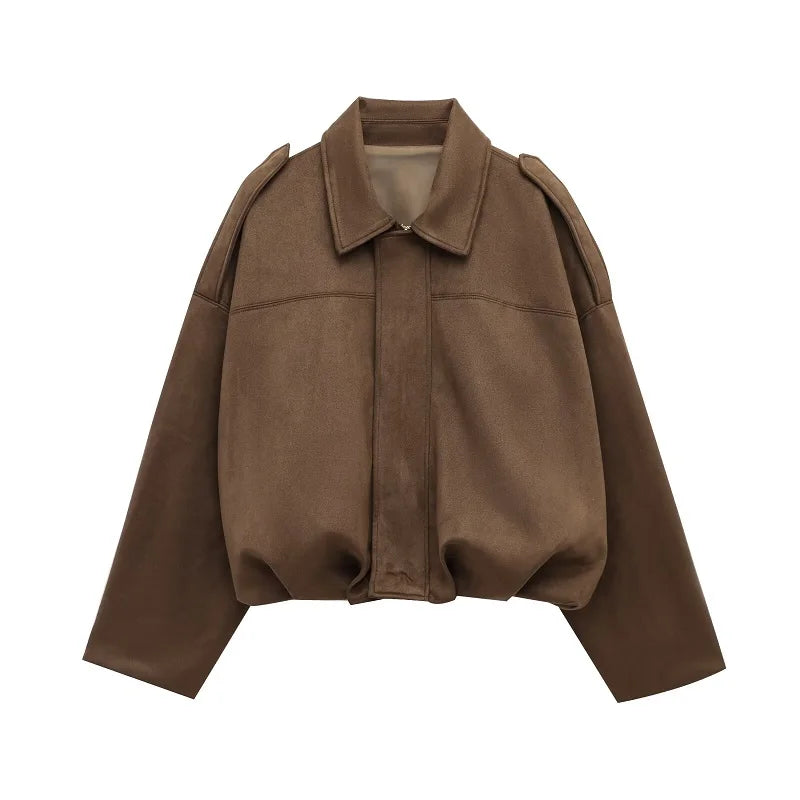 Chaqueta Bomber Gamuza