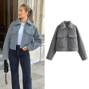 Chaqueta Tweed Corta