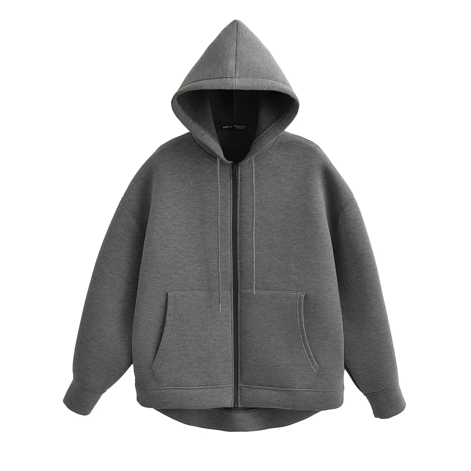 Sudadera Cremallera Gris