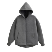 Sudadera Cremallera Gris