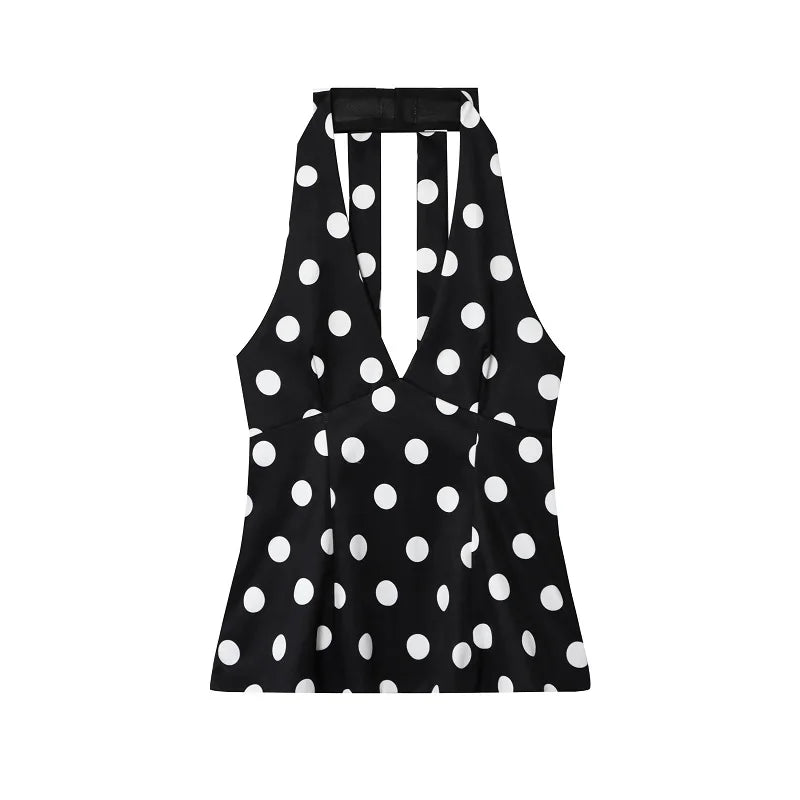 Top Halter Lunares