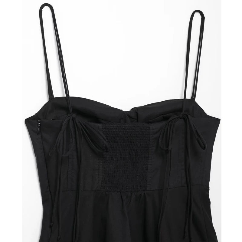 Top Corset Negro Espalda