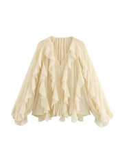 Blusas con volantes