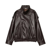 Chaqueta Piel Sintetica Negra