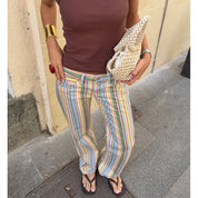 Pantalones Vaqueros a Rayas