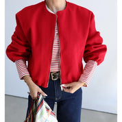 Chaqueta Bomber Roja