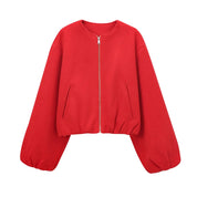 Chaqueta Bomber Roja
