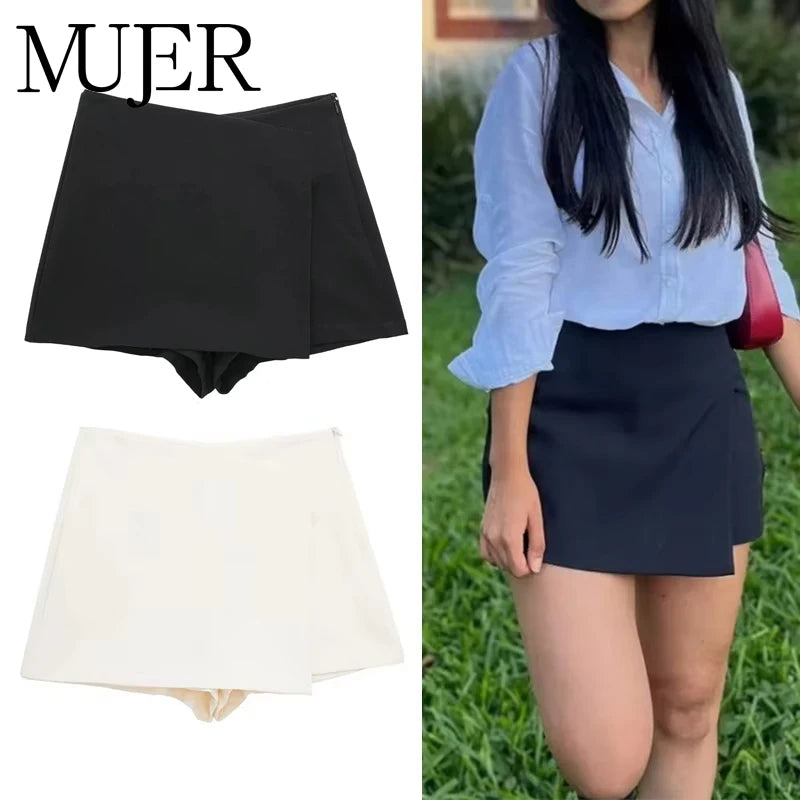 Falda Pantalon Asimetrica