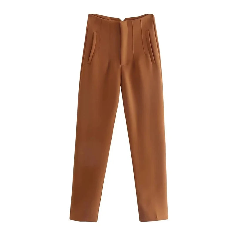 Pantalon Oficina Cintura Alta