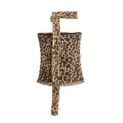 Top corto con estampado de leopardo