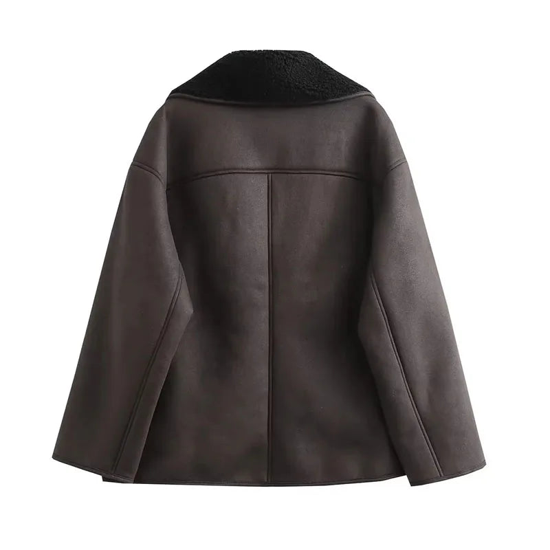 Chaqueta de piel sintética