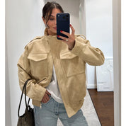 Chaqueta Bomber Ante